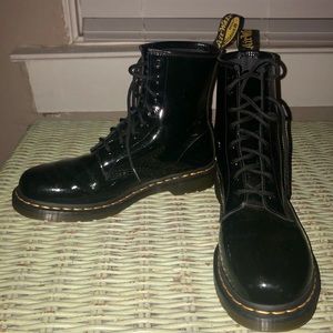 Black leather Doc Martens